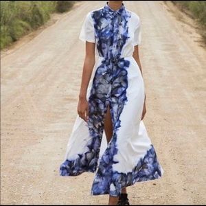 💯 Silk Shirt Dress Limited Edition Banana Republic x Piece&Co